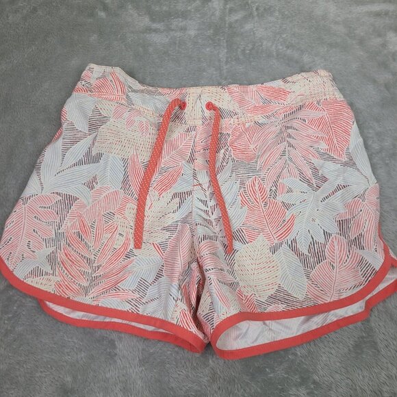 Columbia Pants - Columbia PFG Tropical Print Shorts Women's Size Small Orange and White